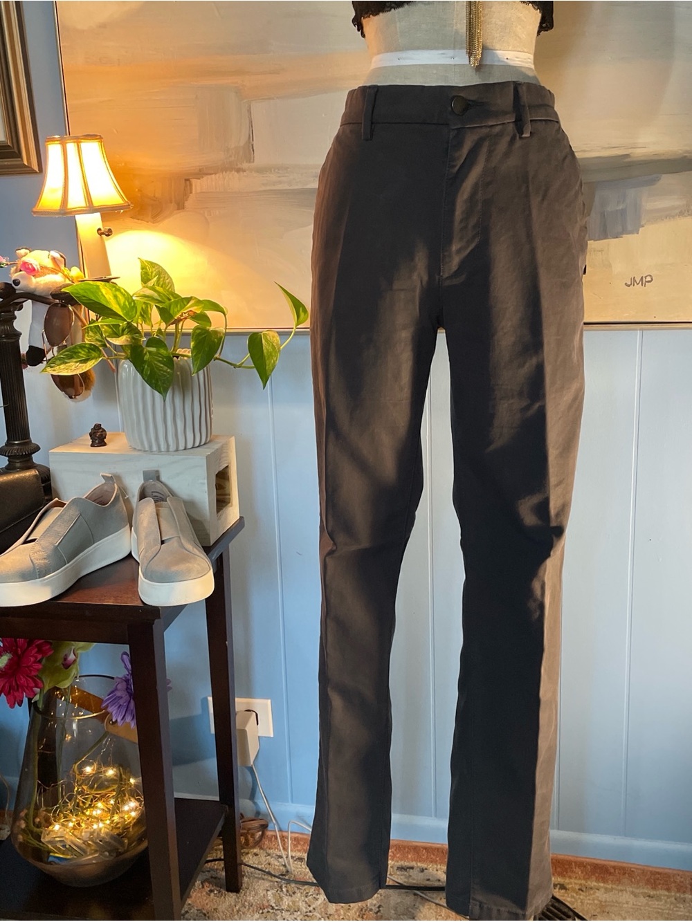 Old Navy Men's Black Straight-Leg Chinos